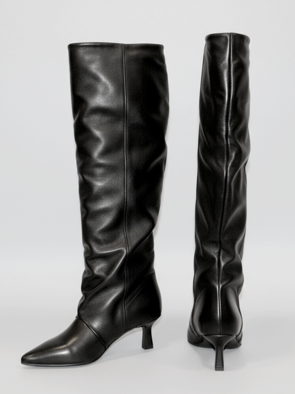 Stivale in vitello nero - Prodotto_9