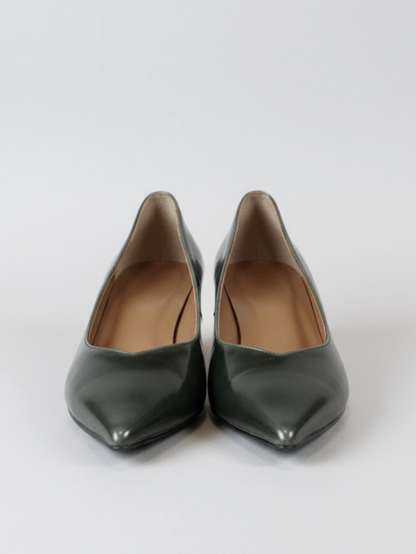 Decolletè in pelle abrasivata testa di moro - Prodotto_20