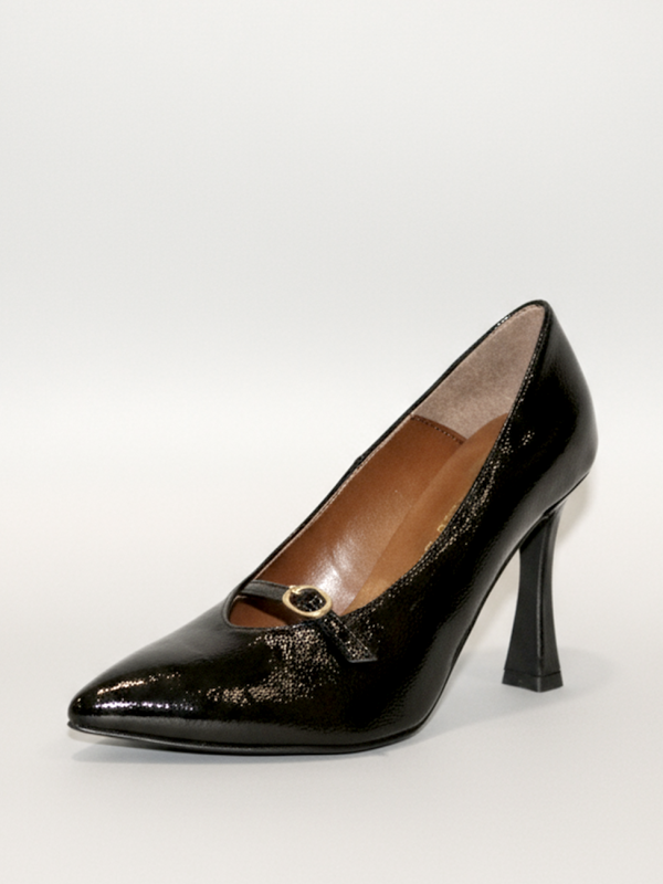 Decolletè in pelle abrasivata testa di moro - Prodotto_19