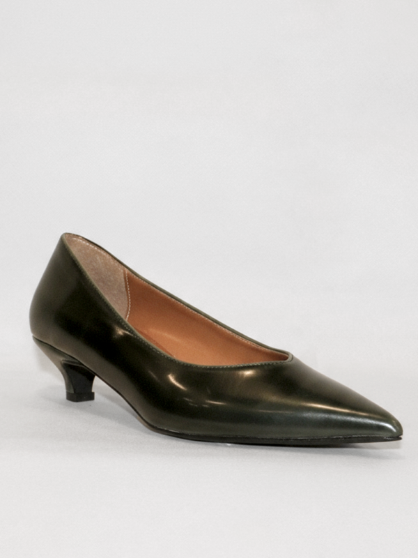 Decolletè in pelle abrasivata testa di moro - Prodotto_20