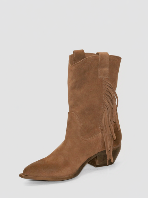 Tronchetto in crosta cuoio con frangia - Prodotto_8